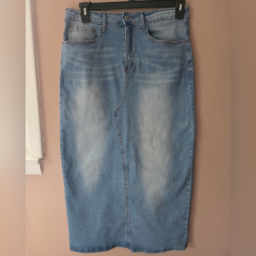 SHEIN Blue Maxi Skirt